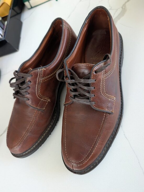 Allen Edmonds Wilbert Congac Leather Split Toe Oxford 10 M comfort Dress Shoe main image 6